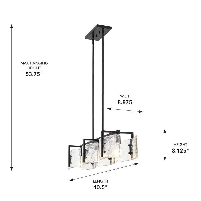 Aenon 40.5" Wide 3-Light Linear Pendant