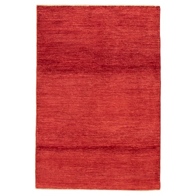 Pak Finest Gabbeh Red Rug 3'11" x 6'0" - 3'11 x 6'0