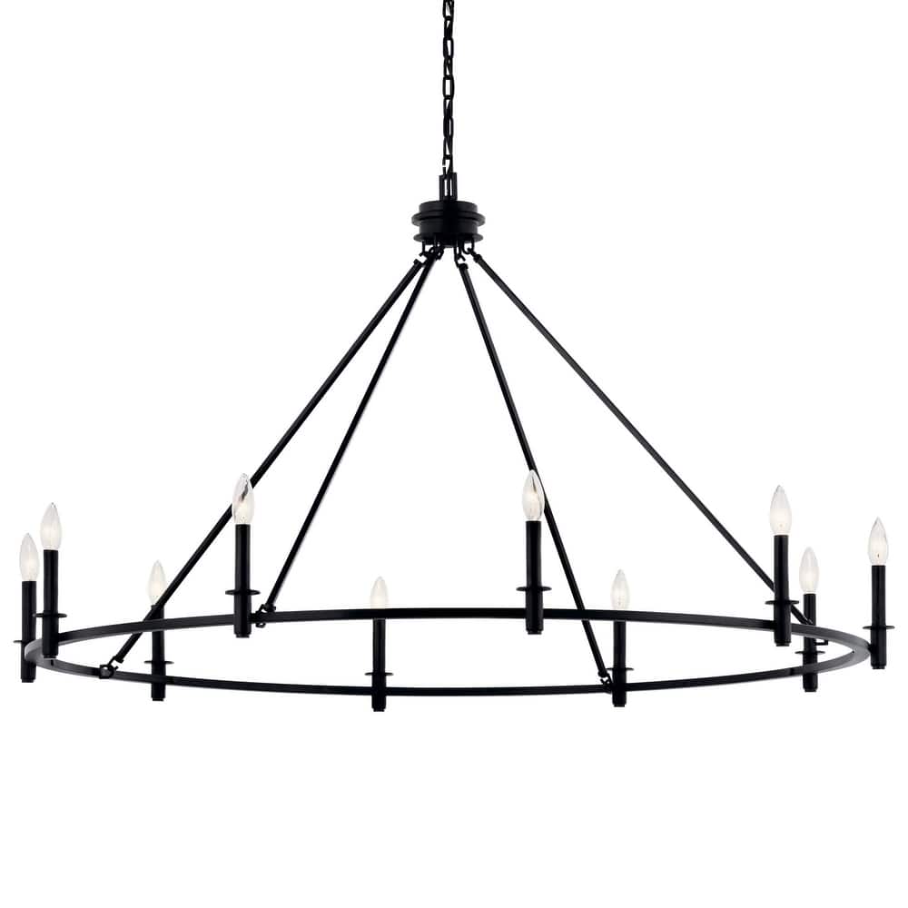 Kichler 52707 Carrick 10 Light 55" Wide Taper Candle Ring Chandelier