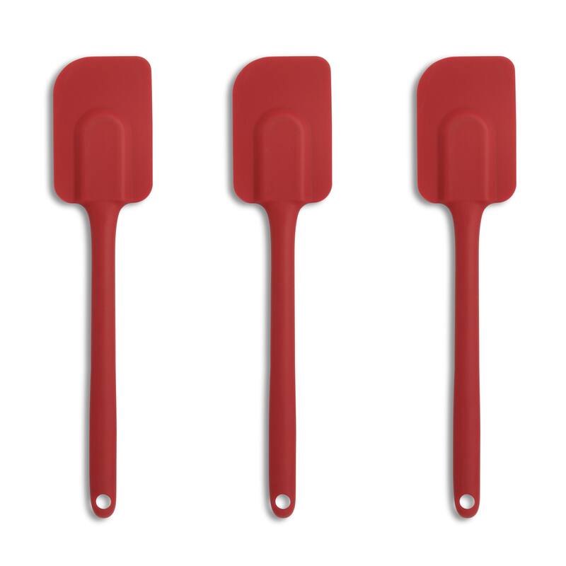 Mrs. Anderson's Baking Silicone Spatula, Set of 3 - Red