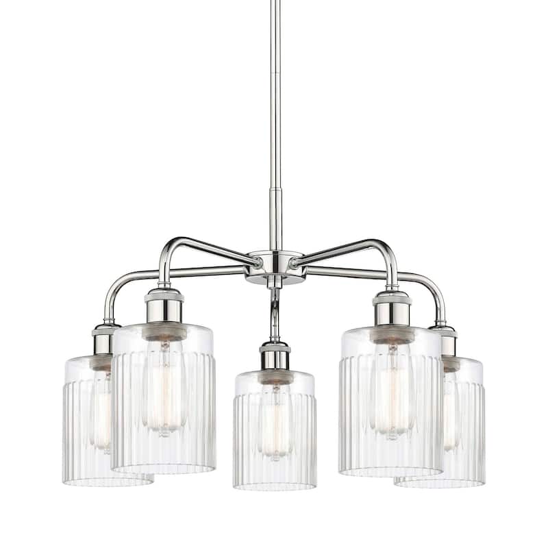 Innovations Lighting 516-5CR-15-23 Hadley Chandelier Hadley 5 Light - Polished Chrome / Clear