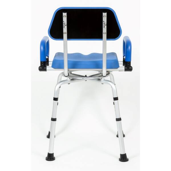 iLIVING Swivel Pivoting Shower Chair w/ Padded Seat, Adjustable Height Bed Bath & Beyond