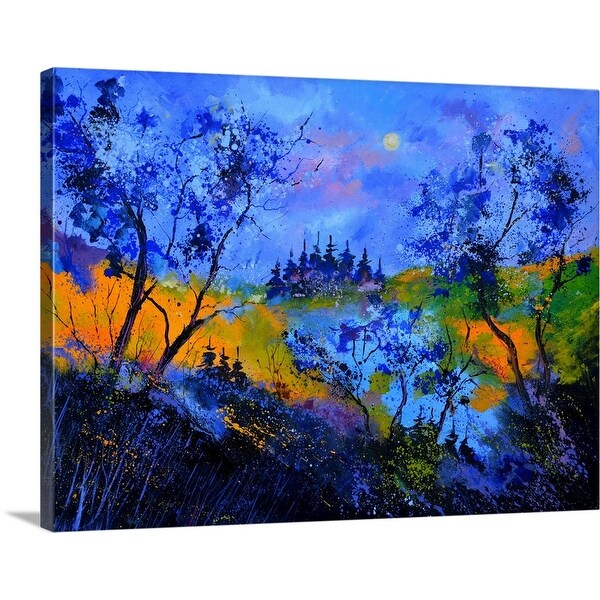 "Magic Blue Wood" Canvas Wall Art