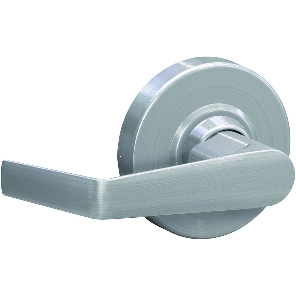 Schlage Saturn Non-Turning One-Sided Dummy Door Lever with Round Rose