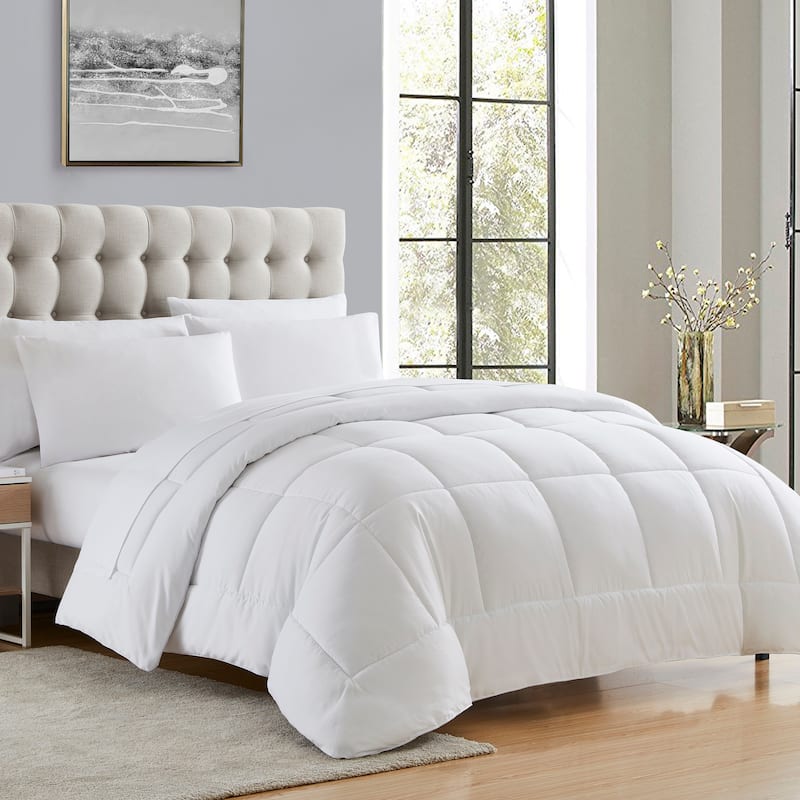 All Season Hypoallergenic Lightweight Down Alternative Comforter - Twin - White