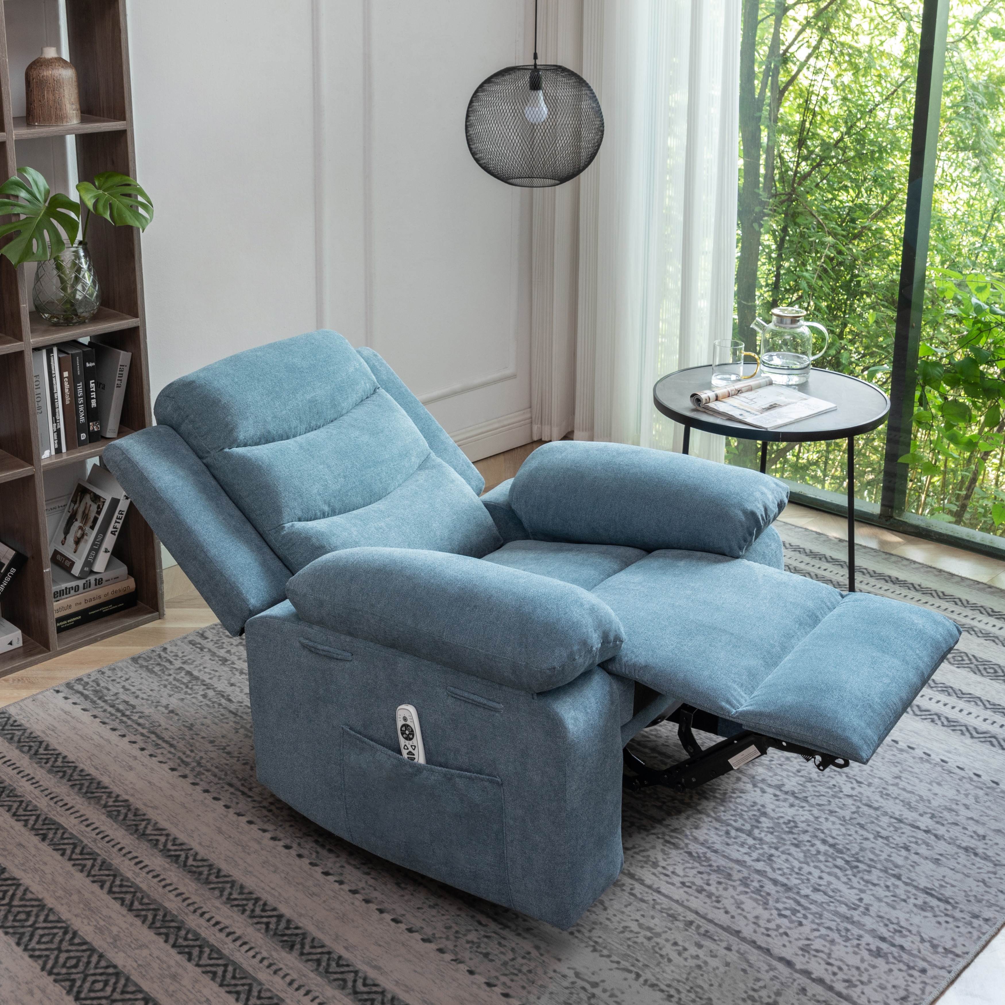 Blue recliners sales on sale