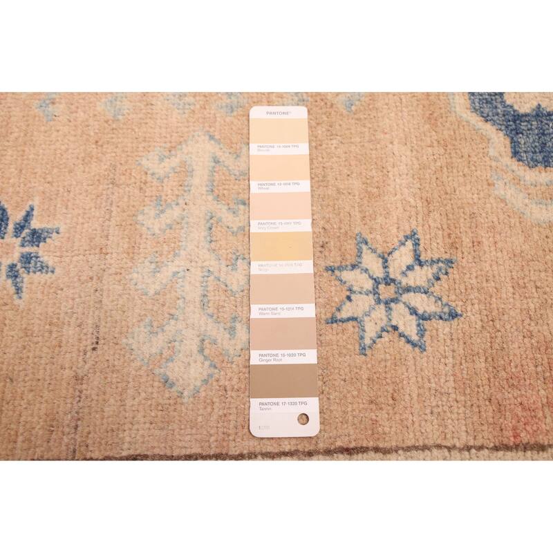 ECARPETGALLERY Hand-knotted Finest Ghazni Tan Wool Rug - 9'10 x 13'5