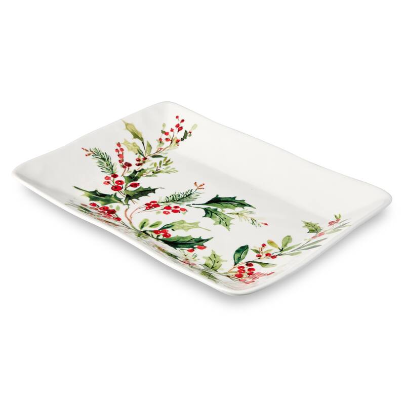 Certifed International Holly And Vines Deep Bowl 10.25" x 4.5" - 10.25 L x 10.25 W x 4.5 H
