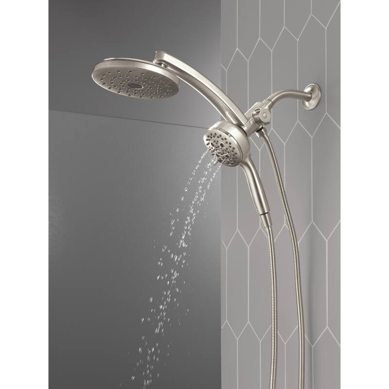 Delta 58600-25 PivotPro 2.5 GPM 3-in-1 Shower Head and 7 Setting Hand