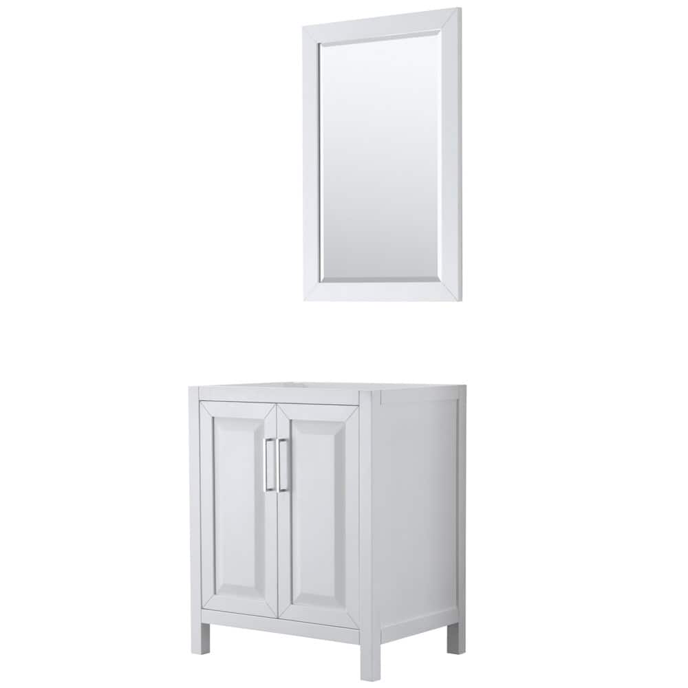 Wyndham Collection Daria 29" Single Free Standing Vanity Cabinet -