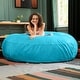preview thumbnail 6 of 66, Jaxx Cocoon 6 Ft Giant Bean Bag Sofa and Lounger for Adults, Microsuede