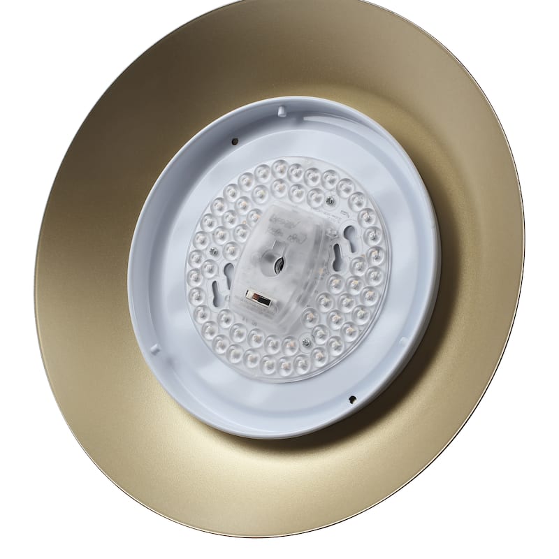 11.8-in W LED Compatible Mid-Century Modern Semi Flush Mount Ceiling Light