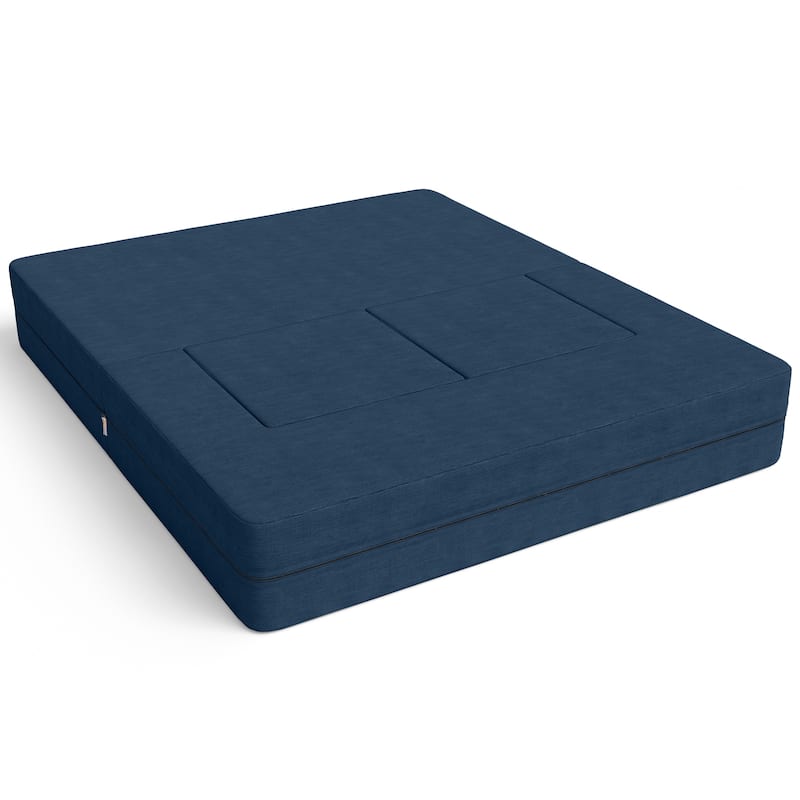 Jaxx Zipline Convertible Queen-size Sleeper Loveseat and Ottoman Set