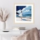 preview thumbnail 10 of 16, Woman Walking On the Beach by Elena Avanesova Wood Framed Wall Art Print