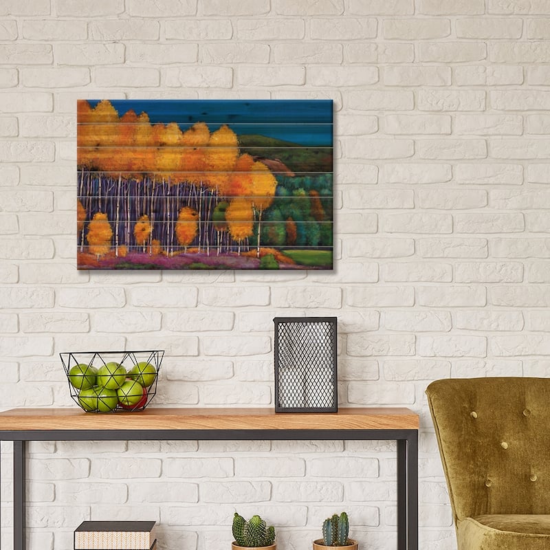 A Moment In Time Print On Wood by Johnathan Harris - Multi-Color