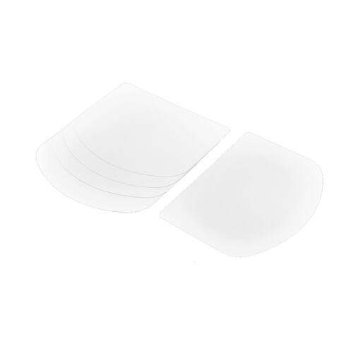 Plastic Semi Circle Flat Cake Pizza Dough Pasty Butter Scraper Tool White 5pcs