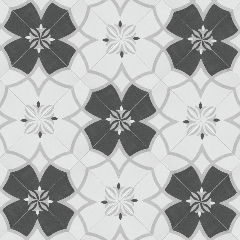 Merola Tile Twenties Mini Crest 3-7/8" x 3-7/8" Ceramic Floor and Wall Tile