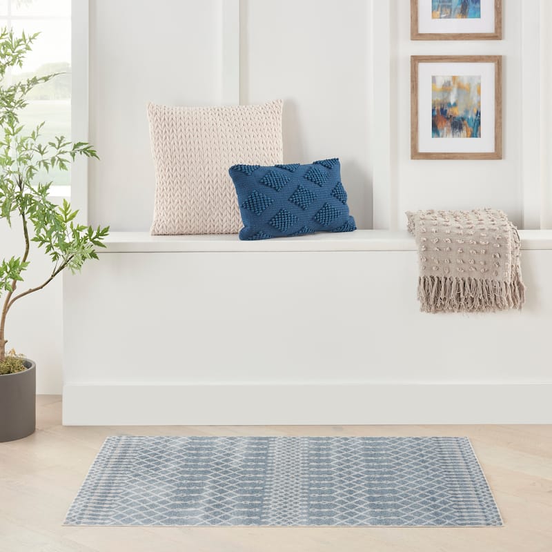 Nourison Astra Machine Washable Moroccan Area Rug