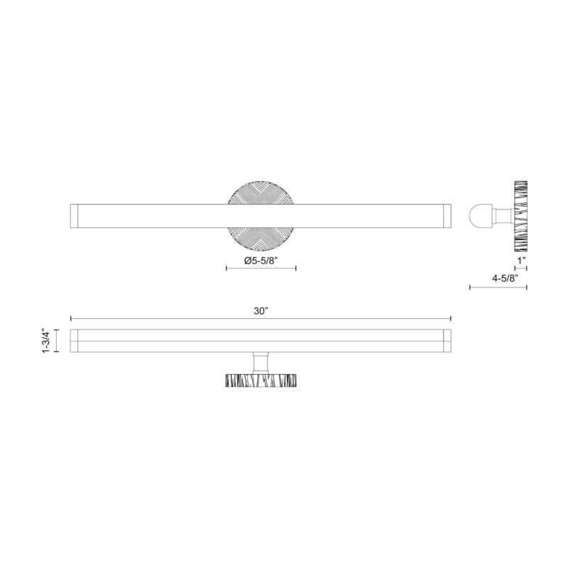 Alora Lighting WV361230 Kensington 30" Wide LED Bath Bar