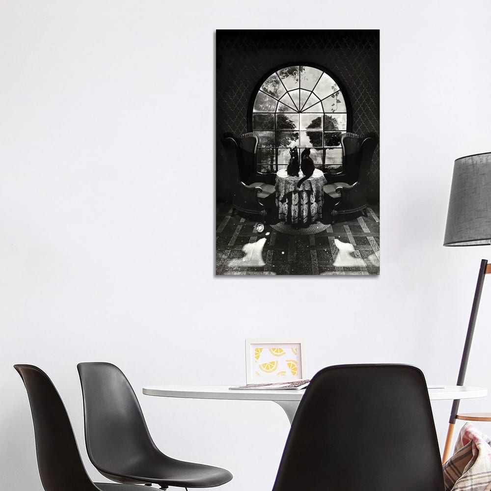iCanvas "Room Skull B/W" by Ali Gulec Canvas Print