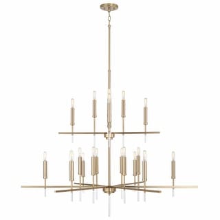 Elora 20-light Matte Brass Hanging Chandelier