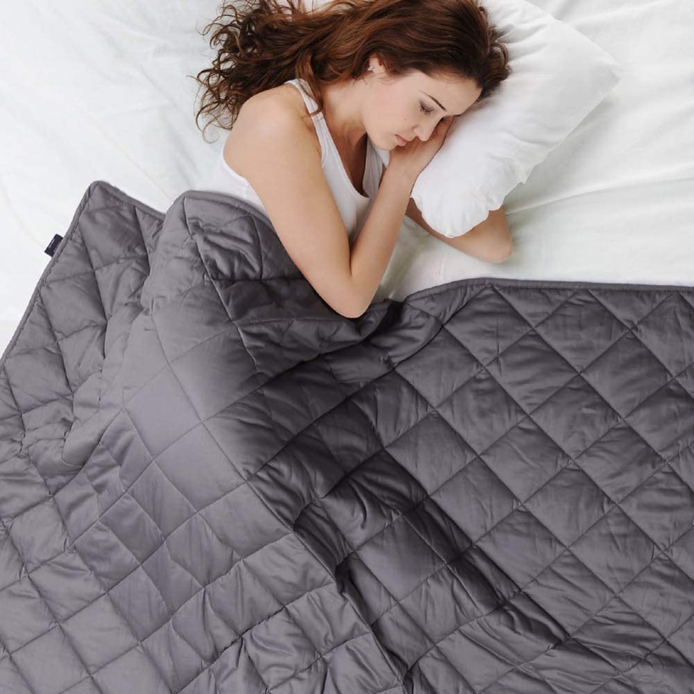 Weighted blanket with 2025 beads