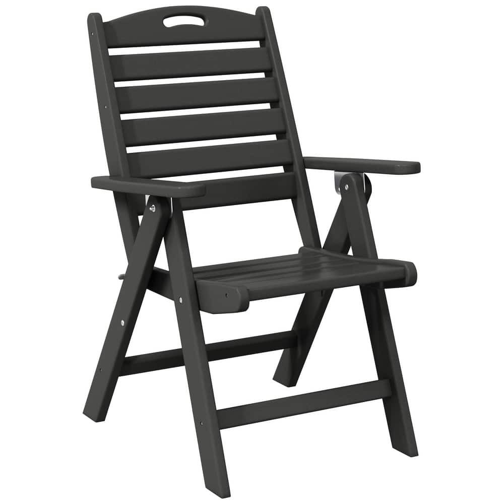 Laguna Foldable Highback Patio Dining Chair with Adjustable Recline Feature