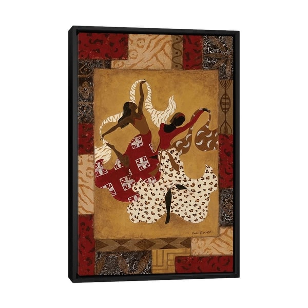 slide 2 of 9, iCanvas "Rejoice I" by Jane Carroll Framed Canvas Print Black - 40x26