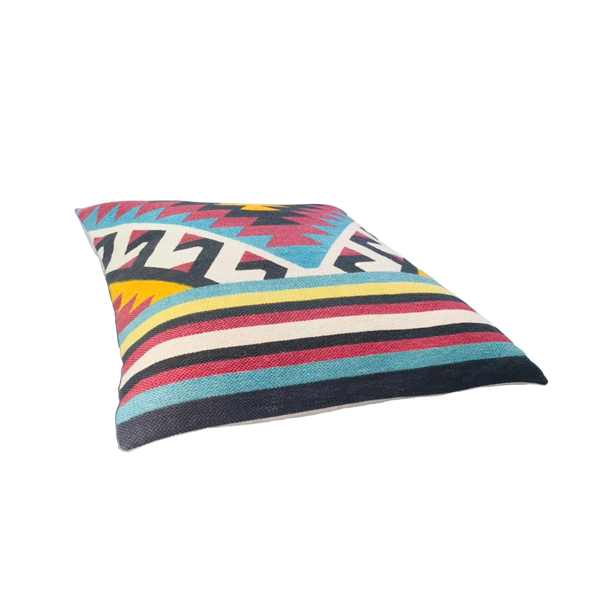 24 x 24 Inch Contemporary Bohemian Square Cotton Accent Throw Pillow ...