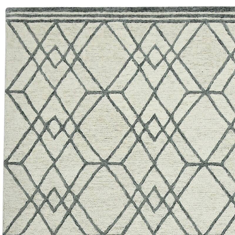 HomeRoots Geometric Lodge Rectangle Area Rug