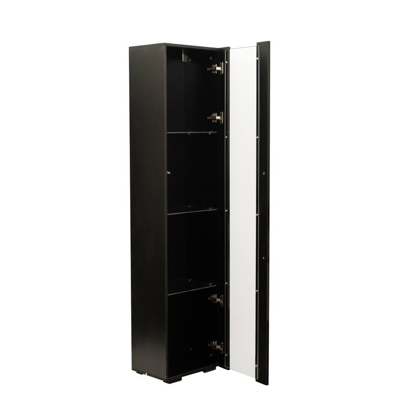 Tall Storage Cabinet with LED Lights 12 Colors