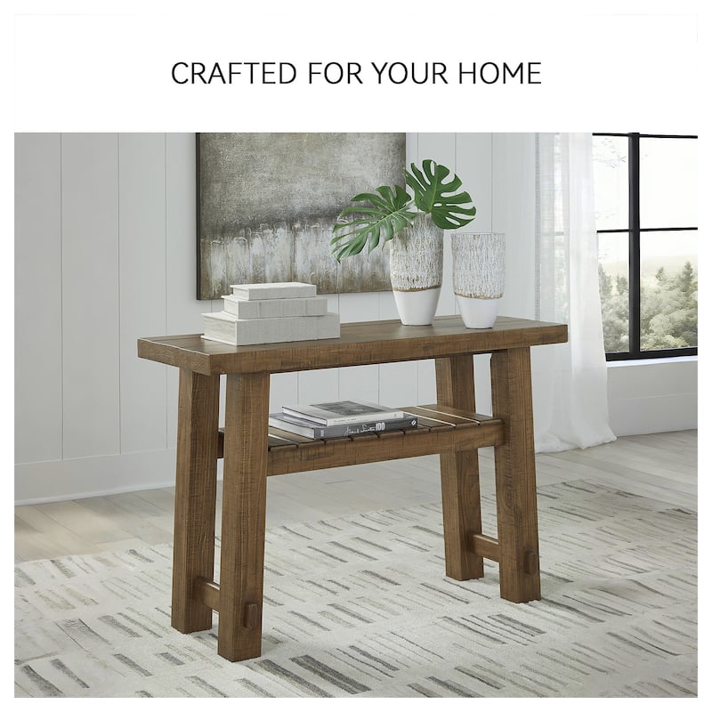 Signature Design by Ashley Mackifeld Brown/Beige Sofa Table - 48" W x 18" D x 33.25" H