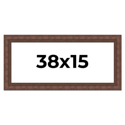 38x15 Frame Pewter Solid Wood Picture Frame Width 1.625 Inches | Interior Frame Depth 0.6875 Inches