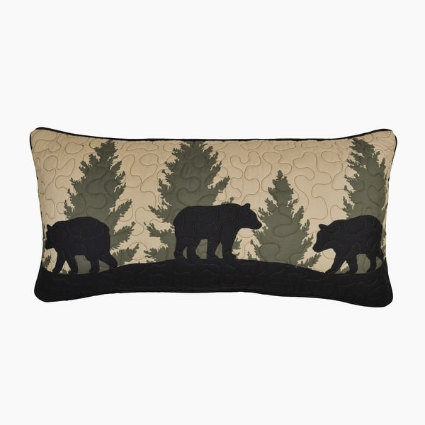 slide 2 of 3, Donna Sharp Bear Walk Plaid UCC Rectangle Decorative Pillow
