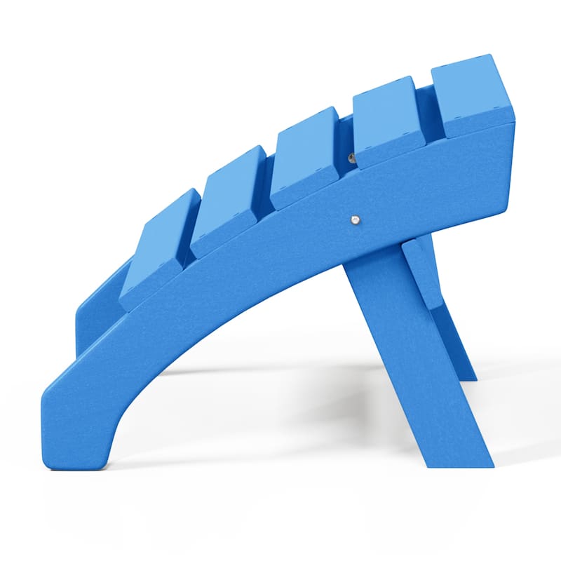 Altura Classic Outdoor Eco-Friendly All Weather Adirondack Chair with Ottoman (2-Piece Set)