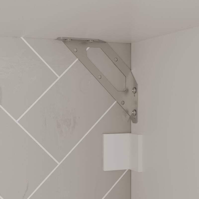 Modular White Kitchen Cabinet Set Customizable Base and Wall Cabinets Pantry Storage and DIY Countertop Design(Without desktop)