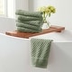 preview thumbnail 148 of 197, Linery & Co. Cotton Diamond Waffle Texture Bath Towels Hand Towel (Pack of 6) - Eucalyptus