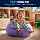 preview thumbnail 52 of 191, Small Refillable Bean Bag Chair for Kids and Teens