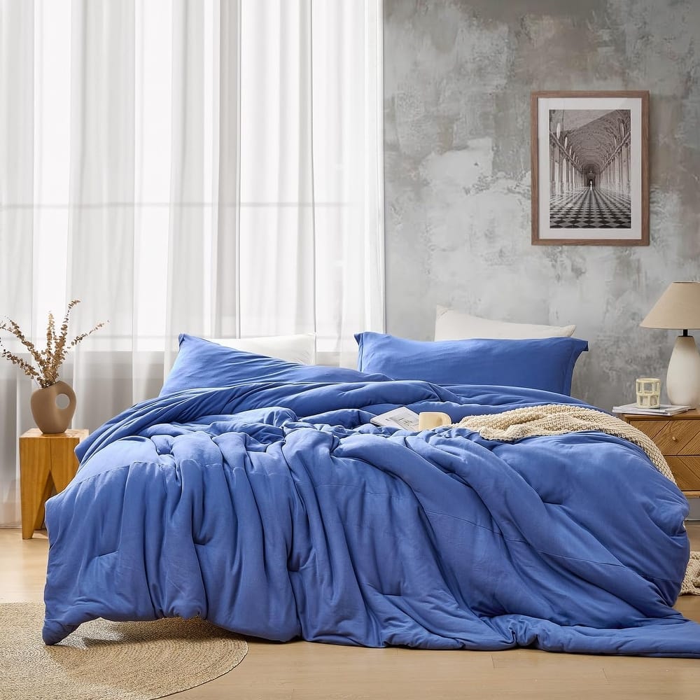 Love Thick® - Soothing Coma Inducer Oversized Comforter Set - Country Blue