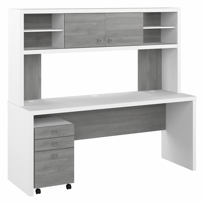 Echo 72W Computer Desk with Hutch & Drawers by Bush Business Furniture