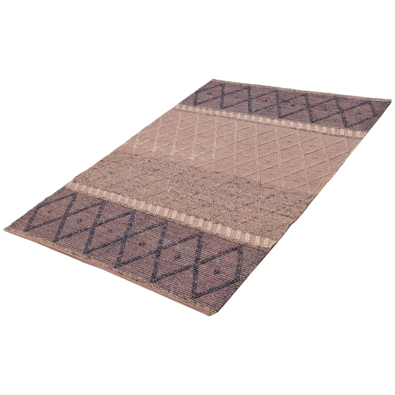 ECARPETGALLERY Braid weave Sienna Grey Wool Rug - 6'1 x 8'10