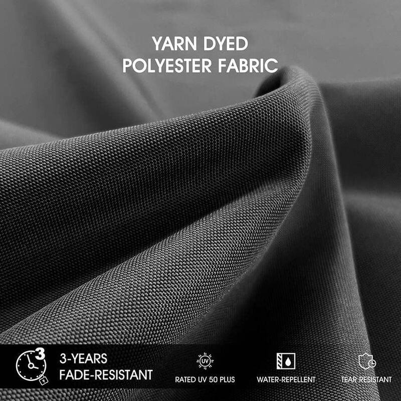 PURPLE LEAF 10 x 12ft Outdoor Patio Rectangle Large Cantilever Umbrella with Base