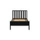 preview thumbnail 23 of 24, Max and Lily Scandinavian Twin-Size Bed with Slatted Headboard