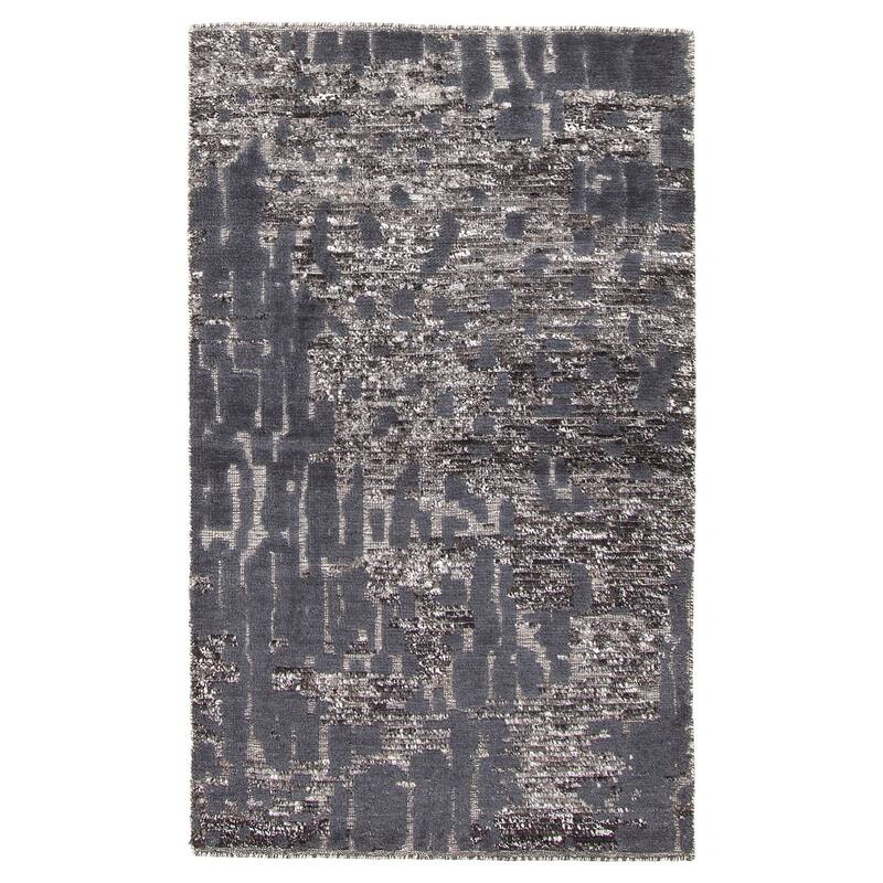 ECARPETGALLERY Hand-knotted Tangier Grey Wool Rug - 3'1 x 5'1 - Dark Grey - 3'1 x 5'1