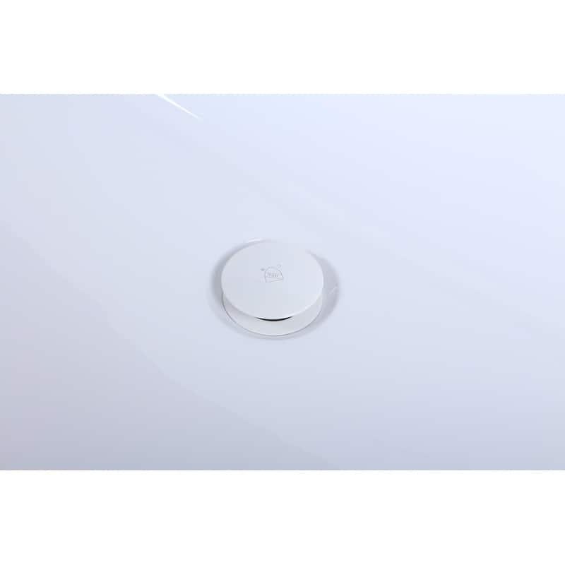 Timothy Soaking Rectangular Bathtub in Glossy White