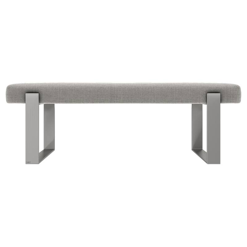 Vant Upholstered Bed Bench - Weave Moondust Grey