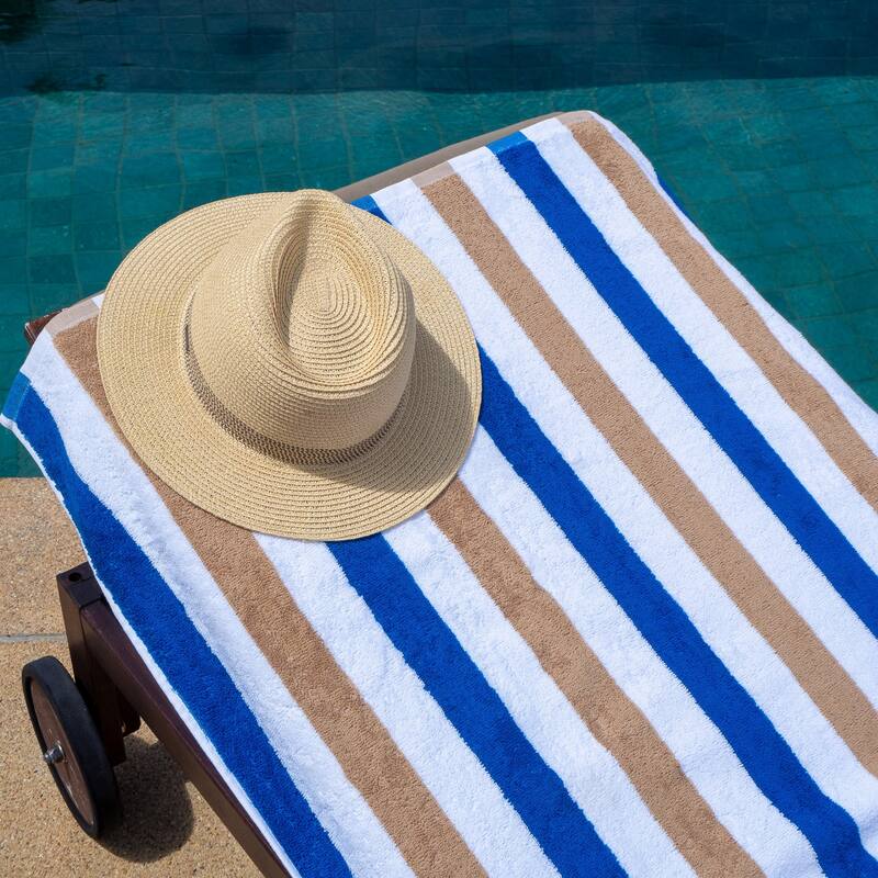 Arkwright Cabo Cabana 4-Piece Oversized Striped Beach Towel Set - 30x70