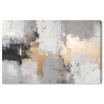 Gilded Gray II Canvas by Art Remedy, Gallery Wrapped