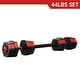 preview thumbnail 17 of 15, Ainfox 2 in 1 Adjustable Dumbbell Set 33/44/66 Lbs Gym Workout Dumbbell Set with Connecting Rod