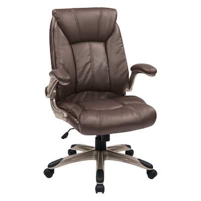 Faux Leather Mid-Back Office Chair